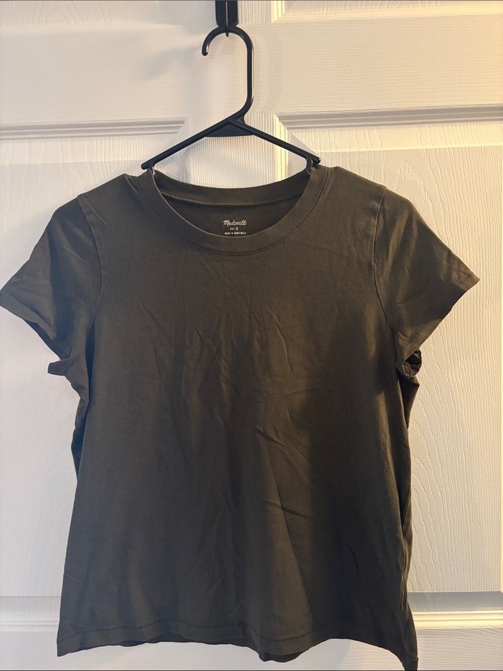 Madewell Short Sleeve Crewneck Tee in Olive